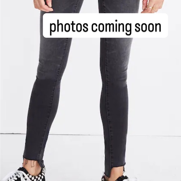 Madewell 10" High-rise Skinny Jeans Step-hem Edition Slater Wash - Picture 5 of 5